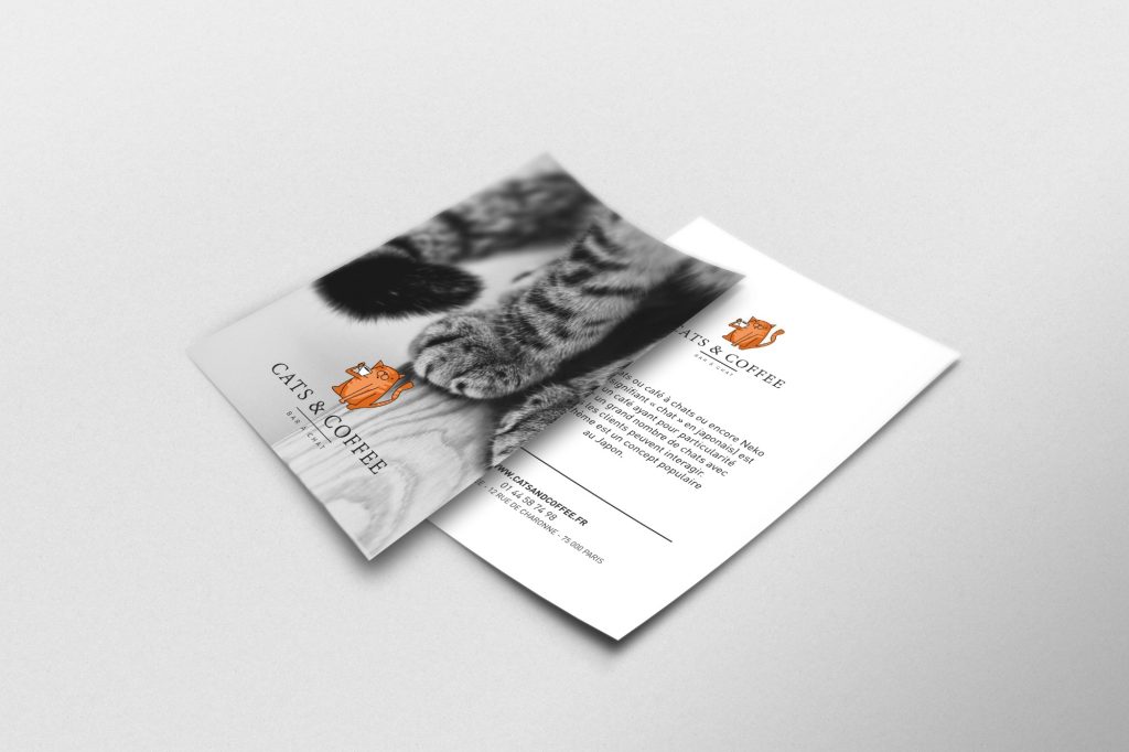 Identité visuelle — Cats & Coffee, bar à chat