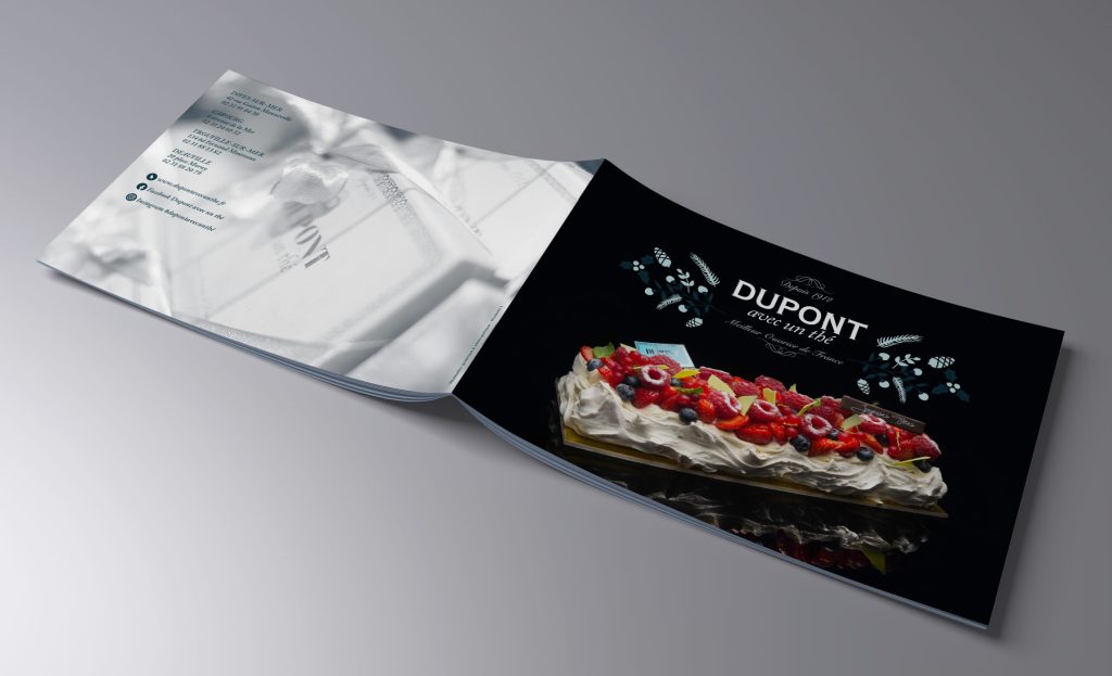 Catalogue de Noël — Dupont avec un thé