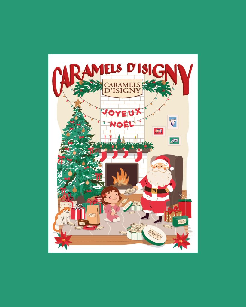 Packaging illustré — Calendrier de l&rsquo;Avent, Isigny